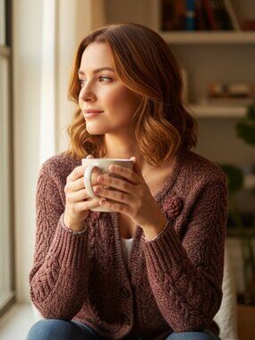 DKNY Jeans Metallic Marled Kint Cardigan Sweater with Flower Detail